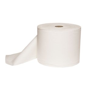 Industriaft�rring, Wipex, 1-lags, 266m x 30cm, �38cm, hvid, nonwoven