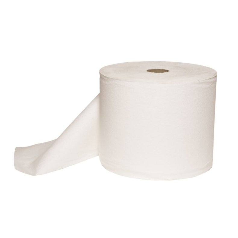 Industriaft�rring, Wipex, 1-lags, 266m x 30cm, �38cm, hvid, nonwoven