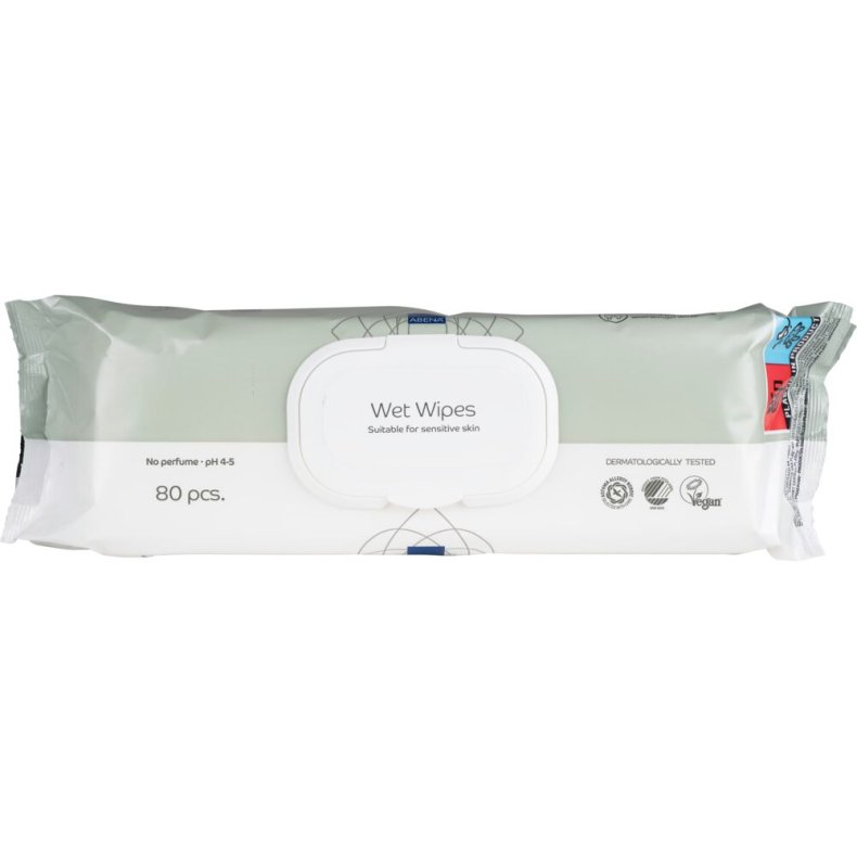 V�dserviet, ABENA, Z-fold, 27x20cm, uden farve og parfume, med plastik l�g, engangs