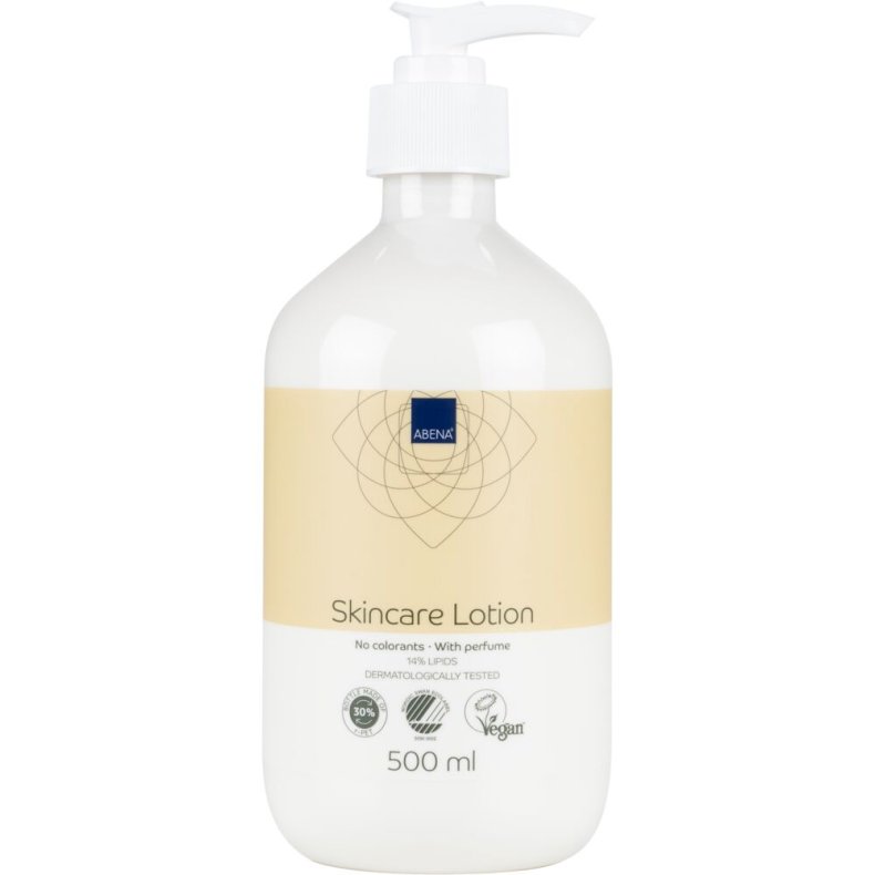 Hudlotion, ABENA, 500 ml, uden farve, med parfume, 14% fedt
