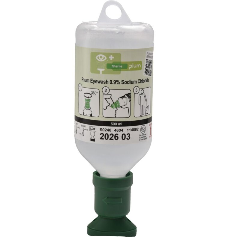 S�r- og �jenskyl, Plum, 500 ml, gr�n, steril *Denne vare tages ikke retur*