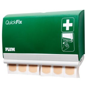 Plasterdispenser, QuickFix, 7,2x25x13,5cm, beige, inkl. 2 pk vandfaste plastre � 45 stk