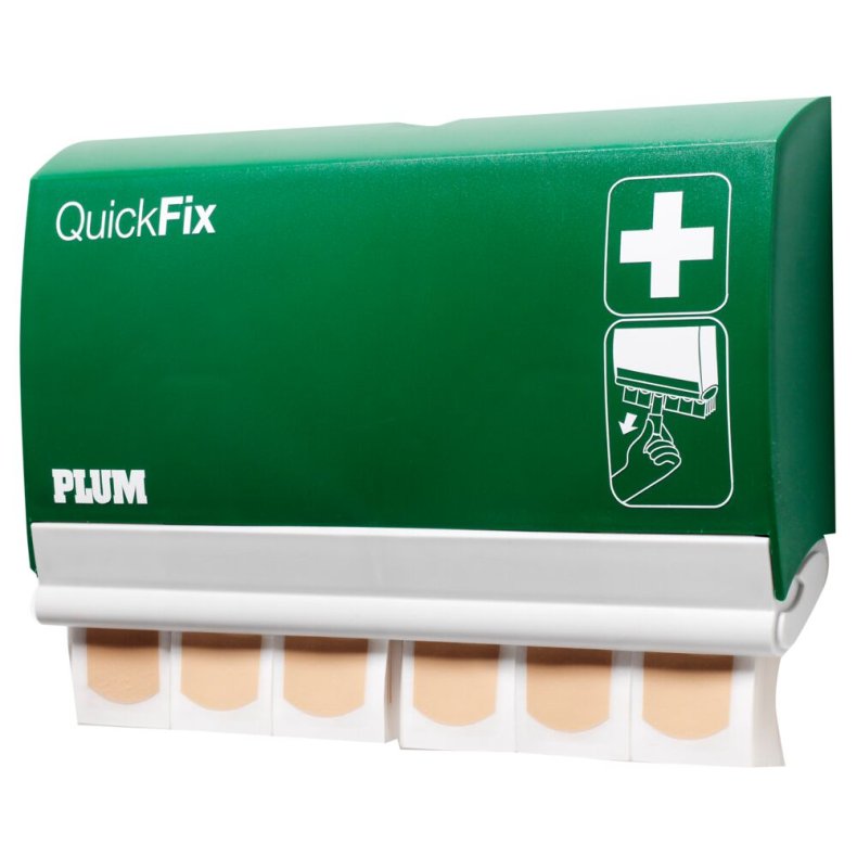 Plasterdispenser, QuickFix, 7,2x25x13,5cm, beige, inkl. 2 pk vandfaste plastre � 45 stk