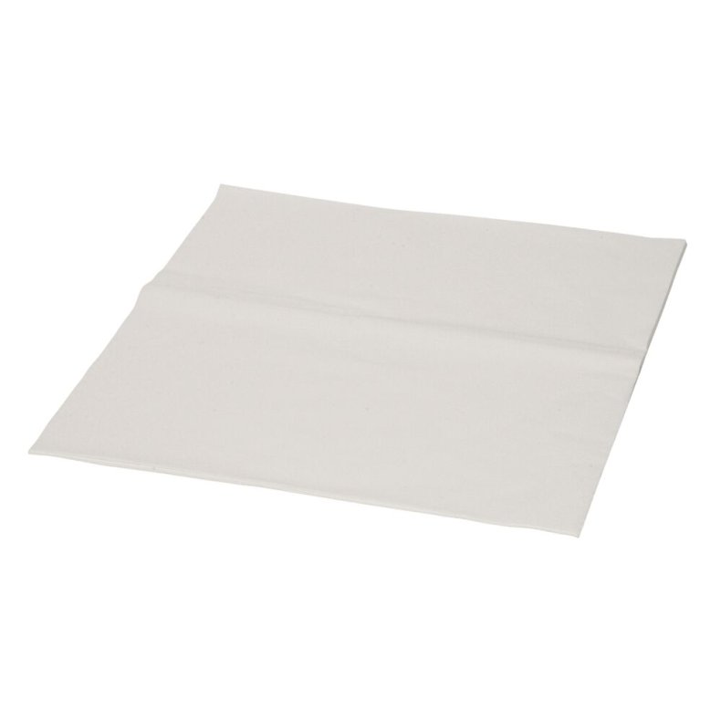 Tandl�geserviet, Finess, 1-lags, 33x34cm, hvid, tissue, engangs