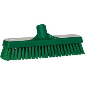 Gulv- og v�gvaskeb�rste, Vikan, 30,5x8,5x11cm, gr�n, polyester/PP/rustfrit st�l, 30,5 cm, stiv *Denne vare tages ikke retur*