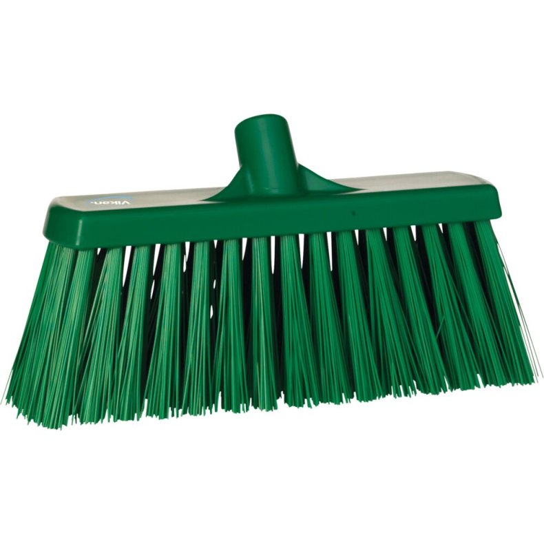 Fejekost, Vikan, gr�n, polyester/PP/rustfrit st�l, 33 cm, meget stiv *Denne vare tages ikke retur*