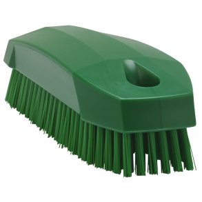 Negleb�rste, Vikan, 13x5x4cm, gr�n, stive b�rsteh�r *Denne vare tages ikke retur*