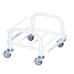 Dunkvogn, Tina Trolleys, 310x315x230mm, hvid, pulverlakeret st�l/rustfrit st�l, til 20-25 kg dunke *Denne vare tages ikke retur*