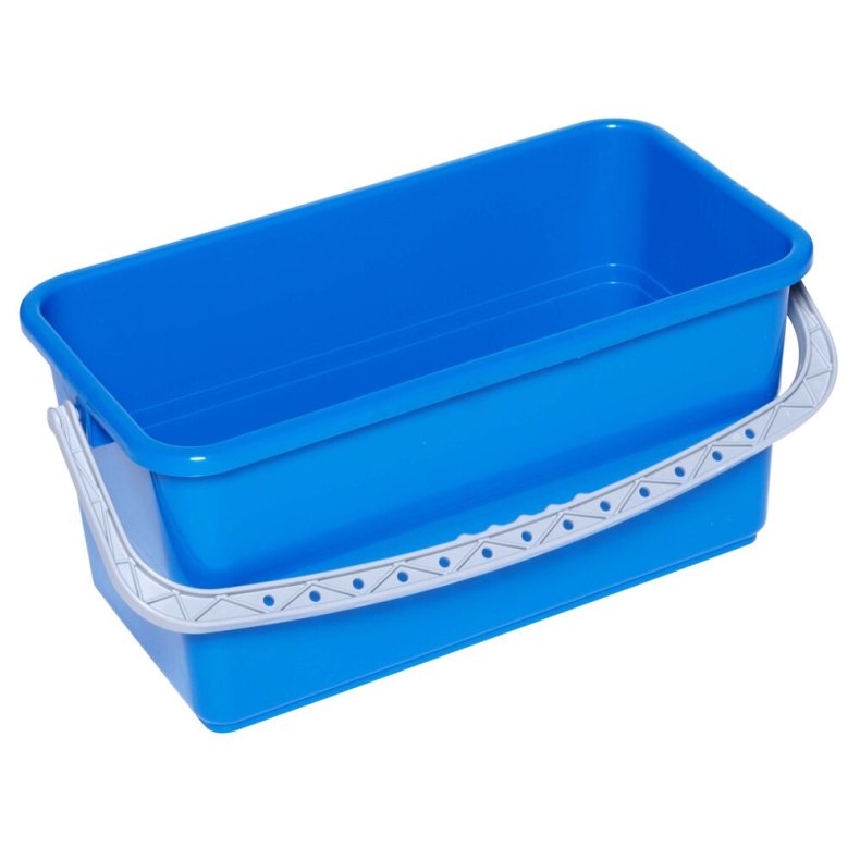 Moppeboks, Tina Trolleys, 540x270x270mm, 22 l, bl�, plast/PP, med hank, til rist