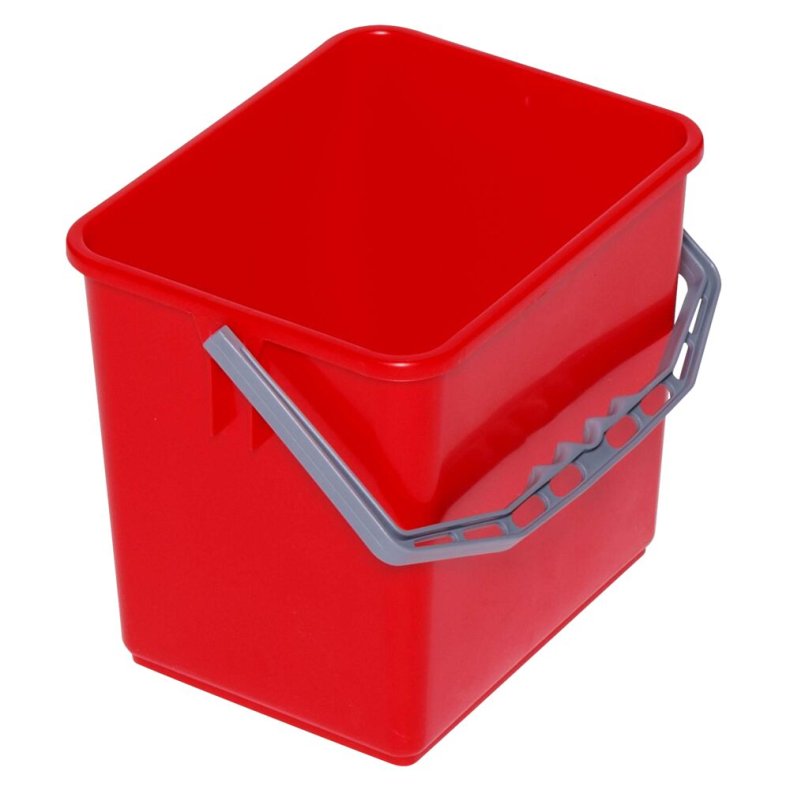 Inventarspand, Tina Trolleys, 240x190x220mm, r�d, PP, med gr� hank, 6 ltr.