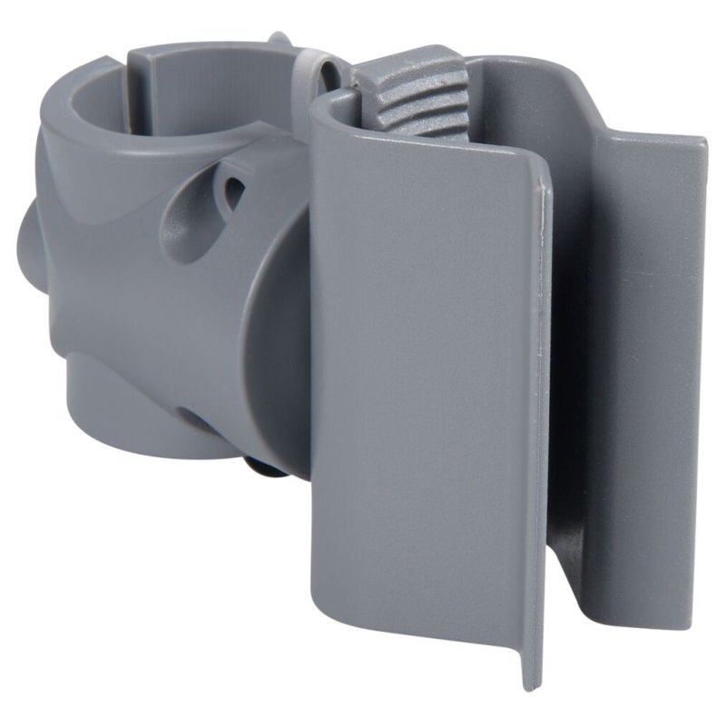 Redskabsholder, Tina Trolleys, 75x30x46mm, gr�, PP, til skaft p� 20-22 mm, til r�rmontering