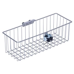 Tr�dkurv, Tina Trolleys, 225x435x140mm, gr�, pulverlakeret st�l, med redskabsholder *Denne vare tages ikke retur*