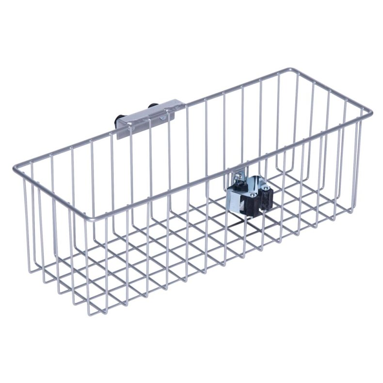 Tr�dkurv, Tina Trolleys, 225x435x140mm, gr�, pulverlakeret st�l, med redskabsholder *Denne vare tages ikke retur*