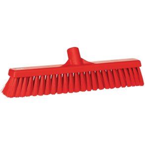 Fejekost, Vikan, r�d, polyester/PP/rustfrit st�l, 41 cm, bl�d *Denne vare tages ikke retur*