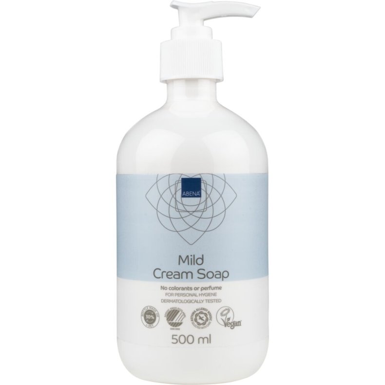 Mild Cremes�be, ABENA, 500 ml, uden farve og parfume