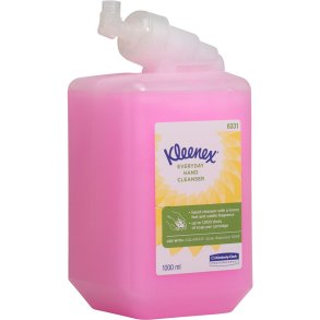 H�nds�be, Kimberly-Clark Kleenex, 1000 ml, med farve og parfume, flydende,1 ml pr. dosering