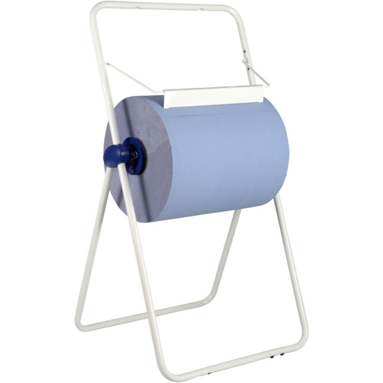 Gulvstativ, neutral, 46x48x90cm, hvid, rustfrit st�l, til v�rkstedsruller