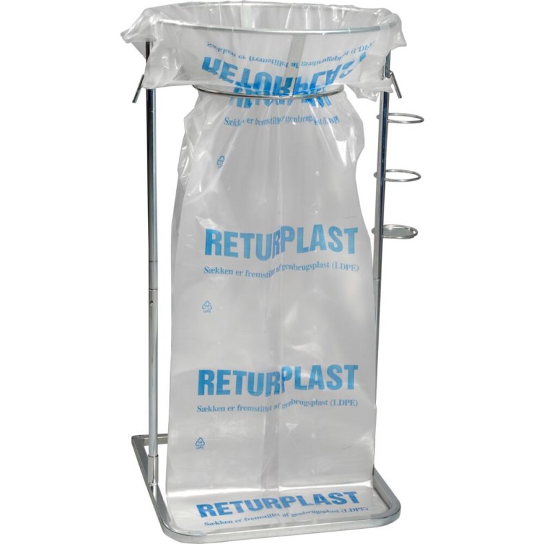 Affaldsstativ, st�l, galvaniseret st�l, 240 l *Denne vare tages ikke retur*