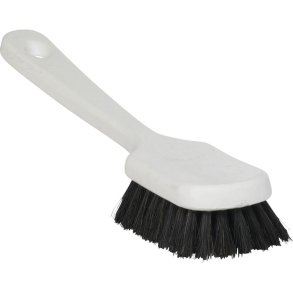 H�ndb�rste, Vikan, 27x5,5cm, hvid, PP, bl�d, 80% genanvendt plast