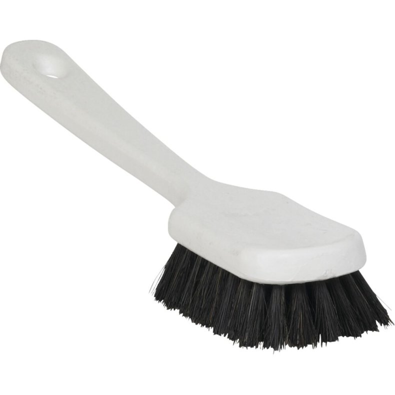 H�ndb�rste, Vikan, 27x5,5cm, hvid, PP, bl�d, 80% genanvendt plast