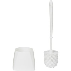 Toiletb�rste, Vikan, 40x12,5x12,5cm, �74mm, hvid, PP, 100% genanvendt plast