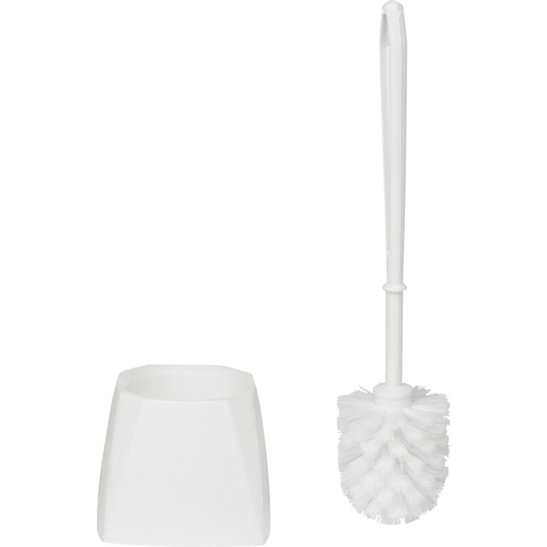 Toiletb�rste, Vikan, 40x12,5x12,5cm, �74mm, hvid, PP, 100% genanvendt plast