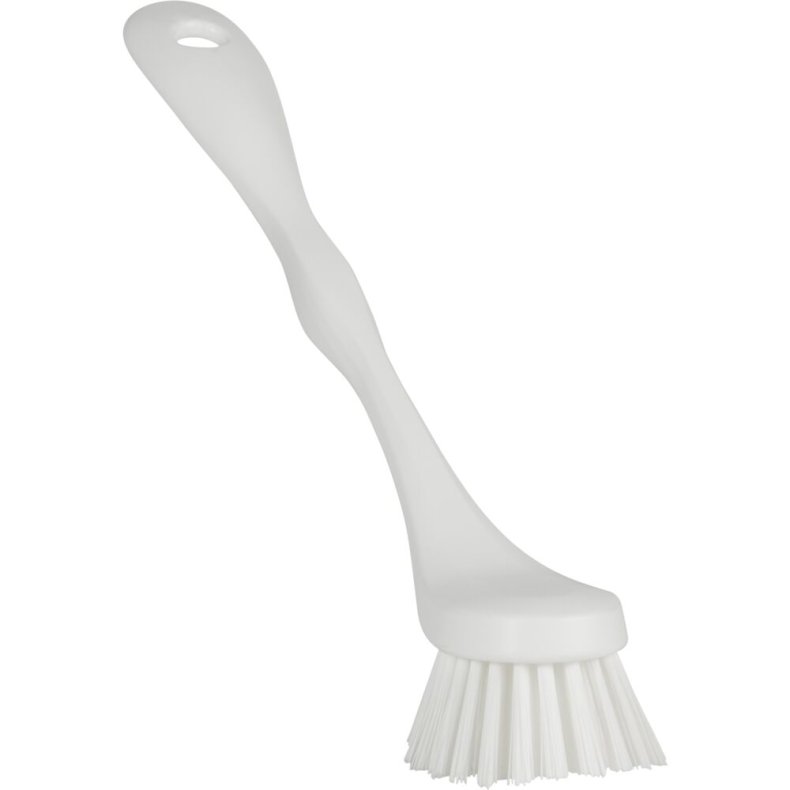 Opvaskeb�rste, Vikan, 24x5x5,5cm, hvid, nylon/PP, stiv, 50% genanvendt plast