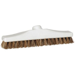 Gulvskrubbe, Vikan, 6x30x8,5cm, hvid, bassine/PP, 30 cm, stiv, 81% genanvendt plast