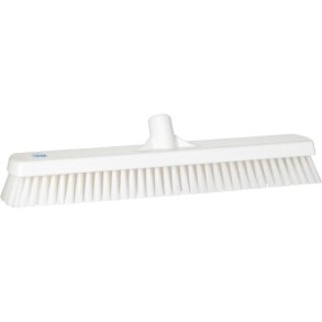 Gulv- og v�gvaskeb�rste, Vikan, 47x8x11,5cm, hvid, polyester/PP/rustfrit st�l, 47 cm, stiv