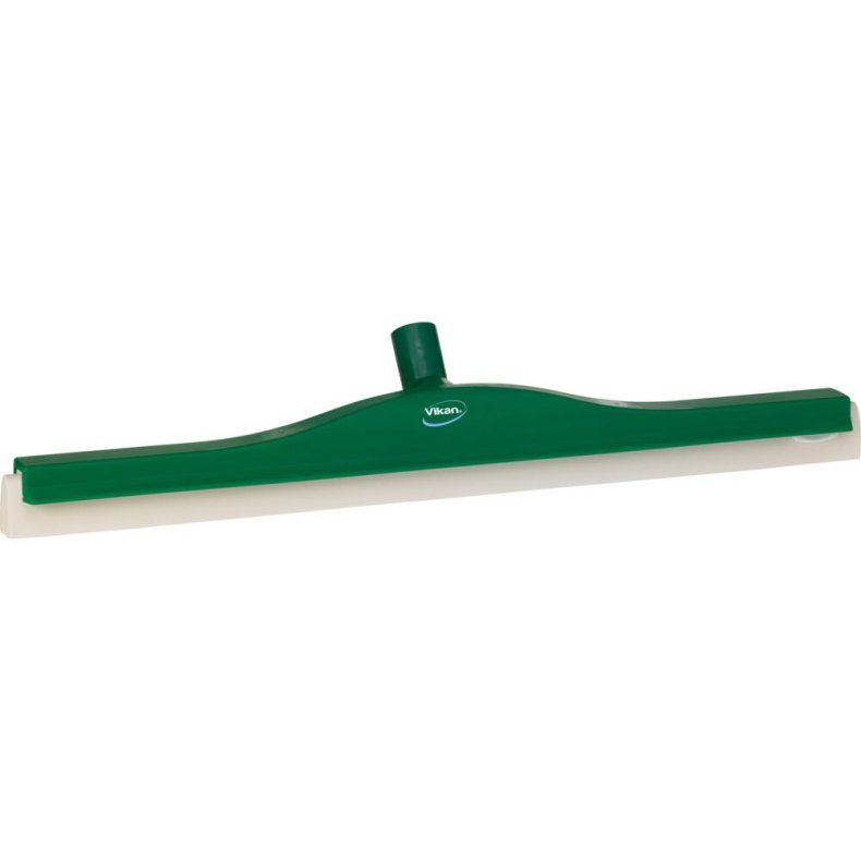 Gulvskraber, Vikan, 60x10x7,5cm, gr�n, cellegummi/PP, 60 cm, med drejeled og dobbeltblad