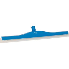 Gulvskraber, Vikan, 60x10x7,5cm, bl�, cellegummi/PP, 60 cm, med drejeled og dobbeltblad