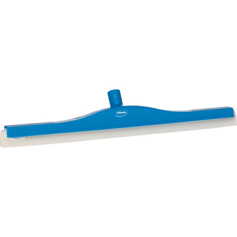 Gulvskraber, Vikan, 60x10x7,5cm, bl�, cellegummi/PP, 60 cm, med drejeled og dobbeltblad