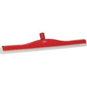 Gulvskraber, Vikan, 60x10x7,5cm, r�d, cellegummi/PP, 60 cm, med drejeled og dobbeltblad