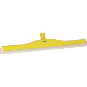 Gulvskraber, Vikan, 60x10x7,5cm, gul, cellegummi/PP, 60 cm, med drejeled og dobbeltblad