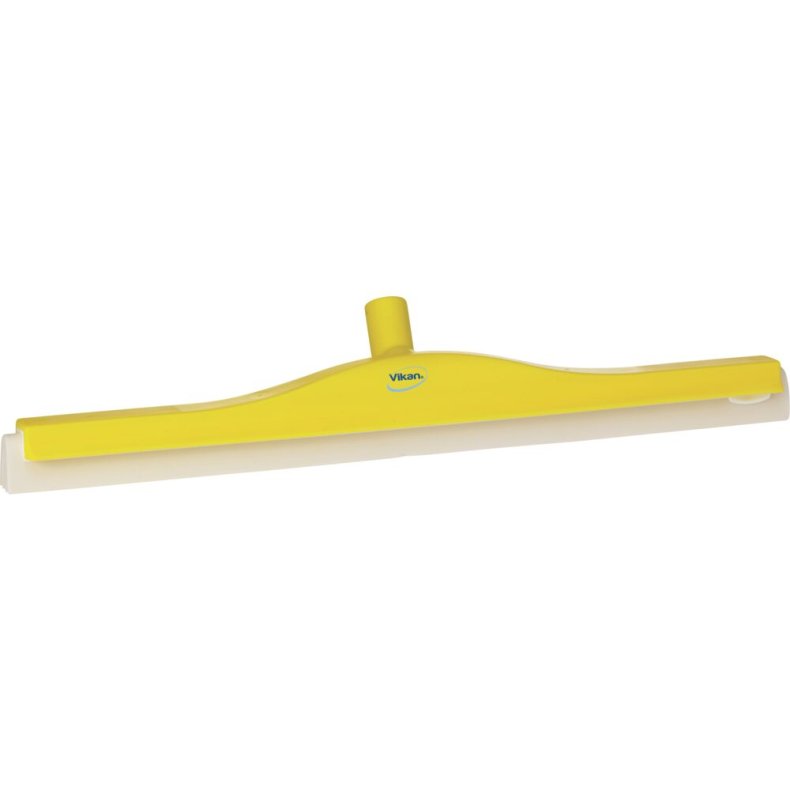 Gulvskraber, Vikan, 60x10x7,5cm, gul, cellegummi/PP, 60 cm, med drejeled og dobbeltblad