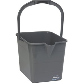 Moppespand, Vikan ErgoClean, 15 l, gr�, PP, med h�ldetud
