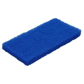 Skurefiber, Vikan, 25x11,5x3cm, bl�, polyester, medium skureeffekt