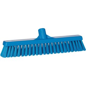Fejekost, Vikan, bl�, polyester/PP/rustfrit st�l, 41 cm, bl�d/stiv