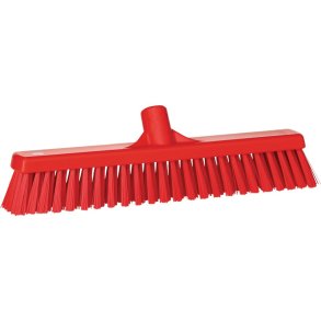 Fejekost, Vikan, r�d, polyester/PP/rustfrit st�l, 41 cm, bl�d/stiv *Denne vare tages ikke retur*
