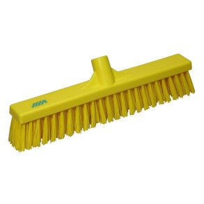 Fejekost, Vikan, gul, polyester/PP/rustfrit st�l, 41 cm, bl�d/stiv *Denne vare tages ikke retur*