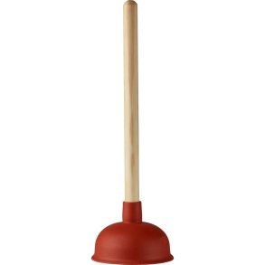 Vaskesuger, 40cm, �13cm, brun, TPE gummi/tr� *Denne vare tages ikke retur*