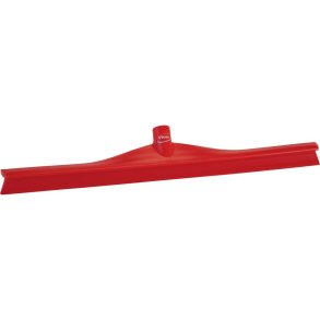 Gulvskraber, Vikan, 60x8x9,5cm, r�d, TPE gummi/PP, 60 cm, med enkeltblad, ultra hygiejnisk