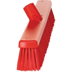 Fejekost, Vikan, r�d, polyester/PP/rustfrit st�l, 61 cm, bl�d/stiv *Denne vare tages ikke retur*