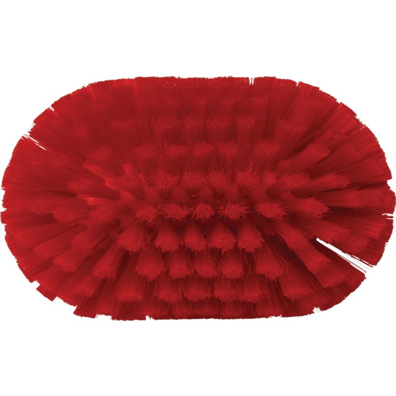 Tankb�rste, Vikan, 20,5x13x10cm, r�d, PP/rustfrit st�l, medium *Denne vare tages ikke retur*