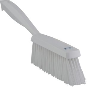 H�ndkost, Vikan, 33x3,5x11cm, hvid, polyester/PP/rustfrit st�l, bl�d