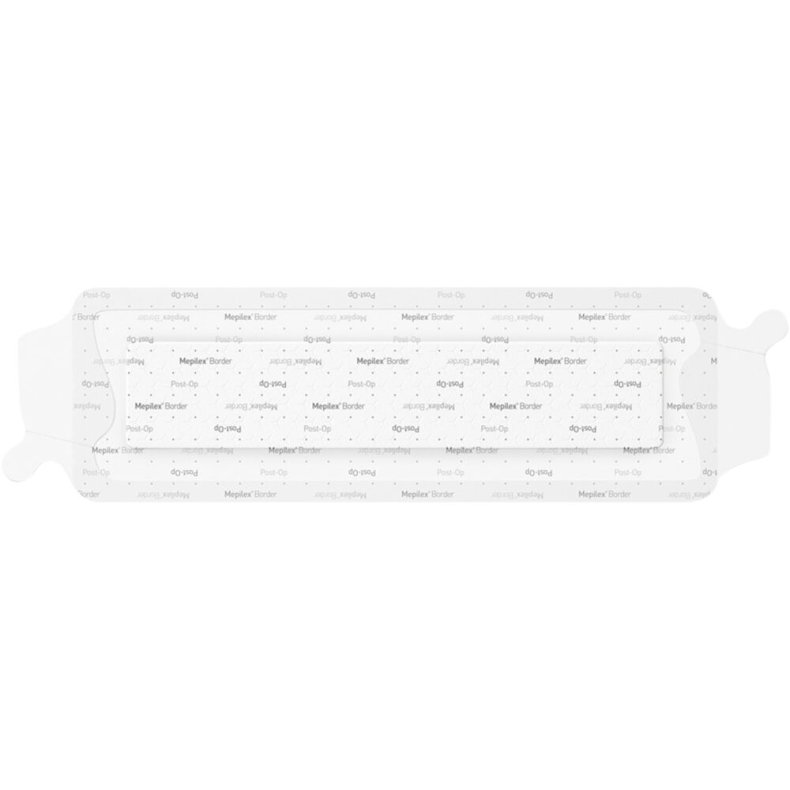 Forbinding, Post-OP, Mepilex Border Post-Op, 30x10cm, hvid, latexfri, steril, engangs *Denne vare tages ikke retur*