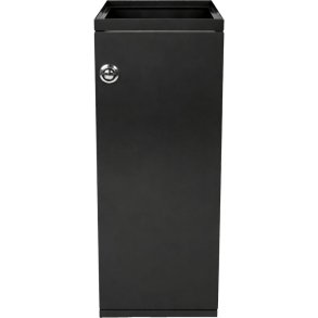Affaldsspand, V-Part Modular waste, sort, pulverlakeret st�l, 55 l, med frontl�ge, modulopbygget til kildesortering