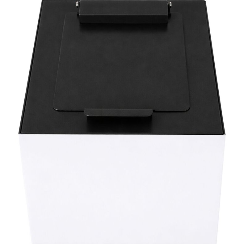 L�g, V-Part Modular waste, sort, pulverlakeret st�l, soft close, til modulopbygget serie, 55 og 60 liter