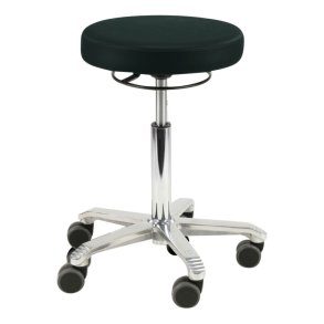 Taburet, Score Medical 6101, sort, high, fixed, h�jde 55-74 cm, rundt s�de, fodbetjent