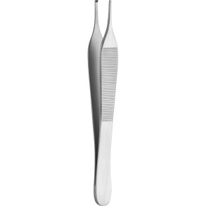 Pincet, Rudolf, Adson, 15cm, kirurgisk, lige, med hager, 1x3 t�nder *Denne vare tages ikke retur*